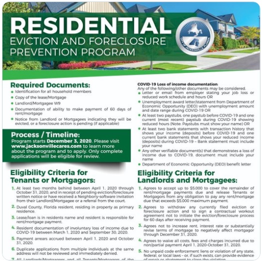 Residential Eviction and Foreclosure Program